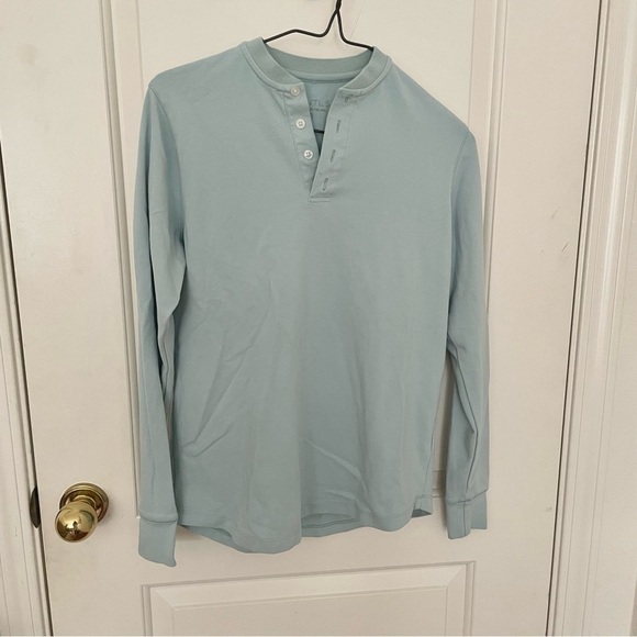 ESNTLS Henley Long Sleeve Shirt - Picture 1 of 5